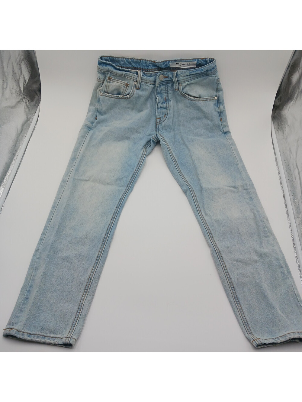Takeshy Kurosawa Slim Fit Distressed Faded White Jeans BE BOLD W28 X 26 Preowned